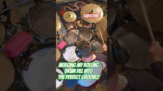 Merging a rolling drum fill into groove mapexdrums evansdrumheads meinlcymbals vaterdrumsticks [upl. by Aizahs]