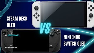 Steam DECK OLED VS Nintendo SWITCH OLED Batalla FINAL [upl. by Nwahsir]