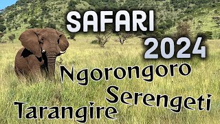 Ngorongoro Serengeti Tanzania Safari trip 2024  4K [upl. by Burtie]