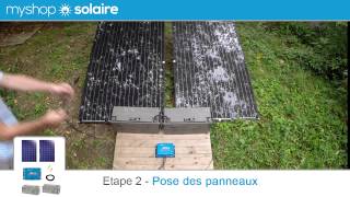 Monter son Kit Solaire AUTONOME  2 Panneaux Solaires  2 Batteries  MyShop Solaire solaire tuto [upl. by Tadeo]