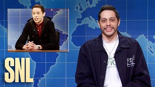 Weekend Update Pete Davidson Says Goodbye for Now  SNL [upl. by Haldane869]