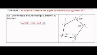 Angles extérieurs dun polygone [upl. by Phebe780]