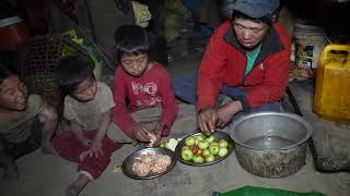 Delicious fruits makes to villagers happy  Nepali village life [upl. by Aihsile]