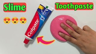 Colgate Toothpaste Slime ASMR l How to make slime with Colgate Toothpaste l Slime With Toothpaste [upl. by Remark]