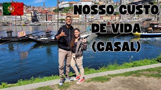 NOSSO CUSTO DE VIDA CASAL EM PORTUGAL ATUALIZADO 2023 [upl. by Yrac]