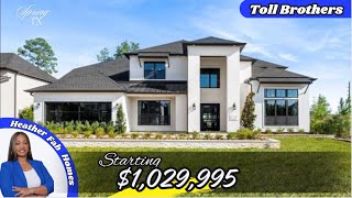 New Construction Homes in Spring TX  Toll Brothers in Woodson’s Reserve starting at 1029995 [upl. by Attennaj]