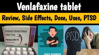 Venlafaxine 75 mg 375 mg Tablet  Venlafaxine ER 75 mg Review  uses Side Effects Dose [upl. by Genaro]