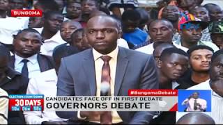 Bungoma county governor candidates face off in first debate [upl. by Peugia]