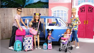 Barbie amp Ken Doll Family Pack For Vacation amp Airport Adventures [upl. by Ridglee]