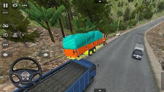 Fuso truck travels through Papuas deadly roads  Bus Simulator Indonesia  Bussid [upl. by Arias617]