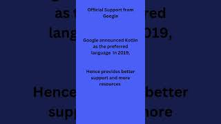 Kotlin over Java for Android Application Development shorts [upl. by Nester45]