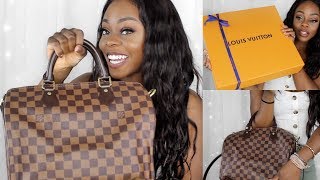 Louis Vuitton Speedy 30 Bandouliere Damier Ebene⎜ Unboxing [upl. by Aivartal]