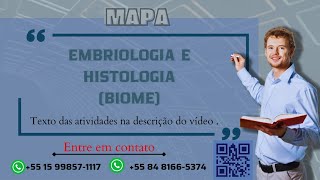 Mapa EMBRIOLOGIA E HISTOLOGIA BIOME [upl. by Jedd]