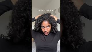 Rosemary water on curly hair for hair growth hairgrowth curlyhair [upl. by Llennhoj]