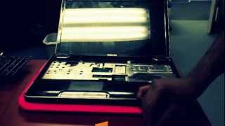 Disassembling Toshiba Satellite A505  S6960 [upl. by Hairahcez]