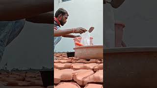 cementing the verges complete a tiled roof old method shorts js roofing beginners guide [upl. by Inaleon]