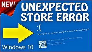 How to fix Unexpected Store Exception Windows 10 English [upl. by Adnohsek479]