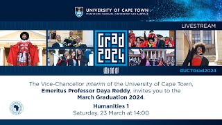 Faculty of Humanities Graduation Ceremony 1 – 23 March 2024 1400 [upl. by Amer380]