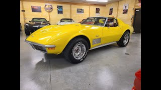 1971 Yellow Corvette Big Block For Sale [upl. by Nylirehc]