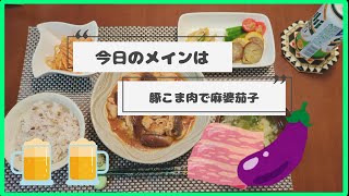 【献立】今日の夜ごはんは豚肉で作る麻婆茄子～0822～ [upl. by Rohclem]