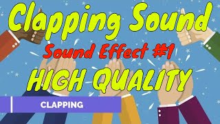 Clapping Sound Effect 1 HD  HIGH QUALITY [upl. by Ahsimac893]