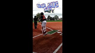 Is The Ump Right Safe or Out ⚾baseball [upl. by Enneillij]