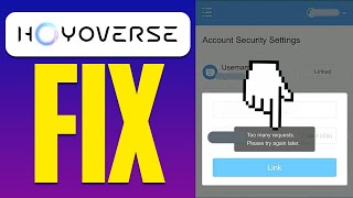 Fix Hoyoverse Too Many Requests Please Try Again Later 2024 [upl. by Buke847]