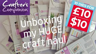 The TRUTH about 7p dies and stamps Craft haul on a budget  Crafters Companion [upl. by Marget635]