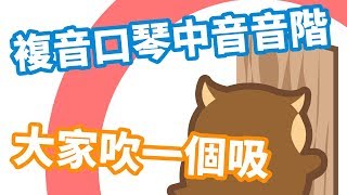 【口袋琴房】複音口琴中音音階，大家來吹一個吸！ [upl. by Ahsemrak]