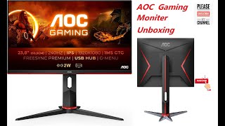 AOC Monitor 24 inch Unboxing And Review  24G2Z [upl. by Rosen488]