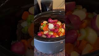 PersonalSized Pot Roast in Under 1 Minute  Easy Crockpot Recipe cooking foodie [upl. by Faletti]