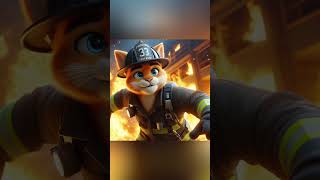 Firefighters rescued cats cat kitten cute trending tiktok [upl. by Arrol244]