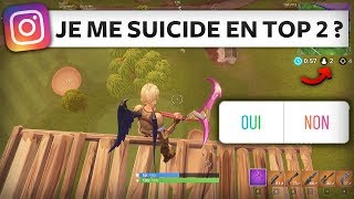 INSTAGRAM CONTRÔLE MA PARTIE FORTNITE BATTLE ROYALE Édition HARDCORE [upl. by Ty277]