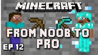 Minecraft When Mining For Diamond Goes Horribly Wrong From Noob To Pro Part 12 [upl. by Oirramed283]