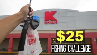 25 Kmart Fishing Challenge Surprising [upl. by Algernon]