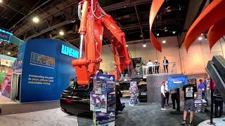 HITACHI EX1200 Excavator at Minexpo 2024 [upl. by Liahkim38]