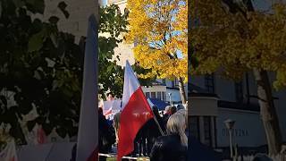 quotBoże coś Polskęquot na zakończenie Narodowego Marszu quotZło Dobrem Zwyciężajquot w Warszawie [upl. by Macpherson]