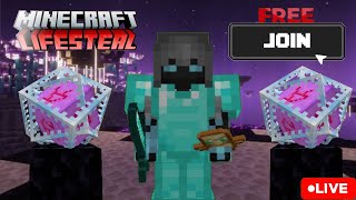 Minecraft Lifesteal Server JavaPojav 121  Live  minecraft shorts smp gaming [upl. by Dami231]