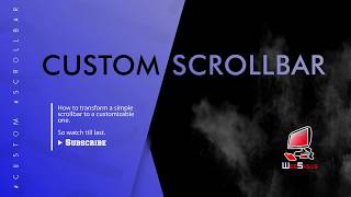 Custom Scrollbar Simple  HTML  CSS [upl. by Ahsinak342]