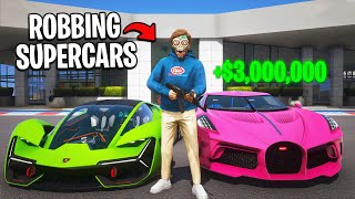 Robbing 10 Supercar Dealerships in GTA 5 RP [upl. by Oletta859]