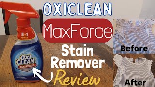 Oxiclean Max Force Stain Remover Review [upl. by Gingras]