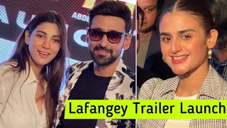 Lafangay Trailer launch with Hira Mani Nazish Jahangir amp Sami Khan [upl. by Aushoj370]