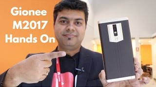 Gionee M2017 Hindi Hands on Camera Price Launch Date India  Gadgets To Use [upl. by Enelrad476]