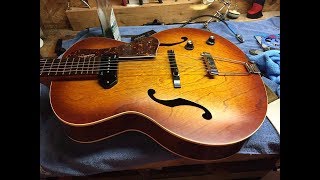 Godin 5th Avenue Restring and setup [upl. by Aliban215]