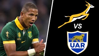 SPRINGBOKS Lineup vs ARGENTINA Rugby Championship 2024 [upl. by Nwahsad]