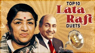 Lata amp Rafi Top 10 Hit Songs  मोहम्मद रफ़ी और लता मंगेशकर के सदाबहार गीत  Superhit Old Songs [upl. by Euqnimod696]