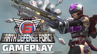 Earth Defense Force 6 Gameplay  PC GamingTrend [upl. by Rehsa]