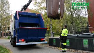 Molok Emptying  MolokDomino container video 2 [upl. by Llenyar]