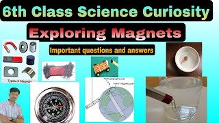 EXPLORING MAGNETS 6th class science curiosity important questions and answerssamyans academy [upl. by Otrevlig]