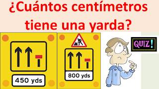 Cuantos centimetros tiene una yarda [upl. by Nolram]